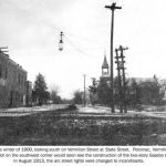 Winter of 1900 looking south on Vermilion